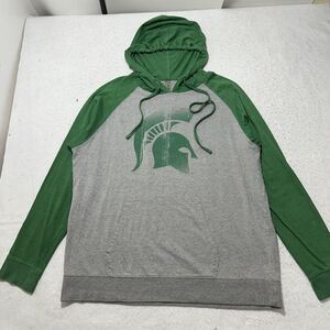 Michigan State Spartans Men's Large Lightweight Hoodie Pullover Sweatshirt OURAY